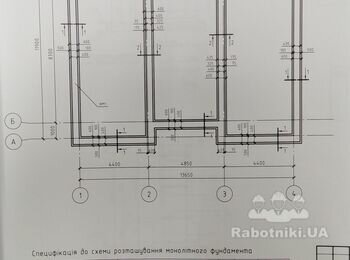 Фундамент будинку 76 м.п.