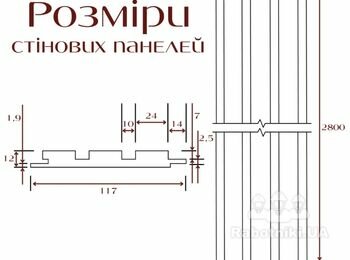 Монтаж 3 де панелей на стену, панели дерево