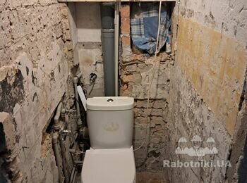 Укладка плитки в туалет и ванную в хрущевке