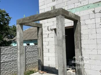 Кладка стіни ґанку на пів цеглини 5м