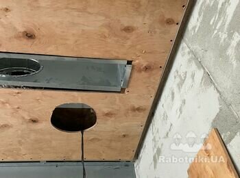 Монтаж декоративних панелей з міді на стелю, 20м.кв.