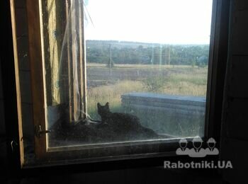 Врезка 20-ти петель в дубовые оконные рамы.