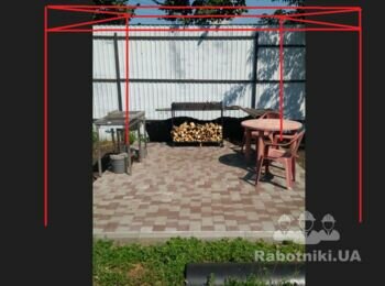Нужно сварить навес - раму для мангальной зоны