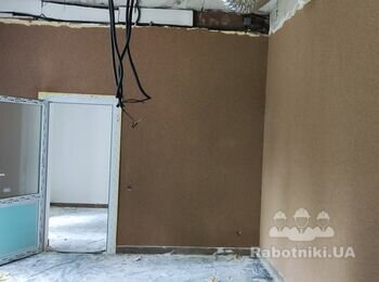 Нанести фасадную крошку