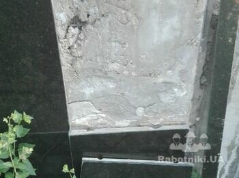 Ремонт 5 кв.м. гранитной мемориальной стены