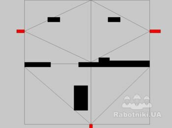 Стяжка з розухилкою під плаский дах 2поверхового будинку 8x8 м