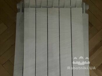 Монтаж двох біметалевих радіаторів