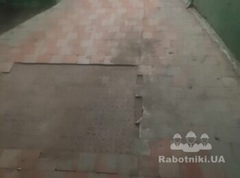Стяжка підлоки та укладка плитки