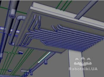 Стеля гіпсокартонна з декором