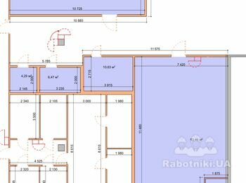 Демонтаж ГК перегородок та стелі