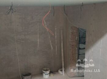Шпаклювання 100 м2 вологостійкою шпаклівкою
