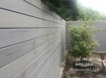 Монтаж планкену ( паркан ) 240 м2
