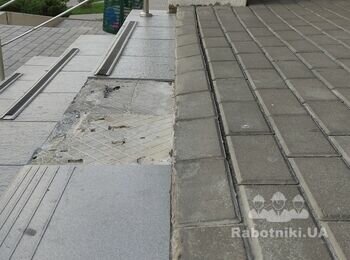 Замінити 8м2 плитки на вхідній групі будинку + укріпити ФЕМку,