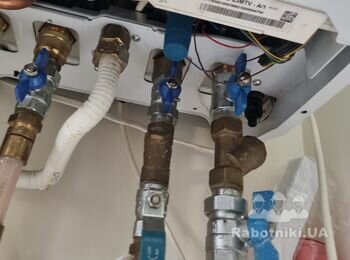 Монтаж двухконтурного газового котла и демонтаж старого