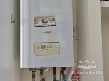 Монтаж двухконтурного газового котла и демонтаж старого