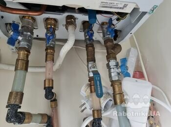 Монтаж двухконтурного газового котла и демонтаж старого