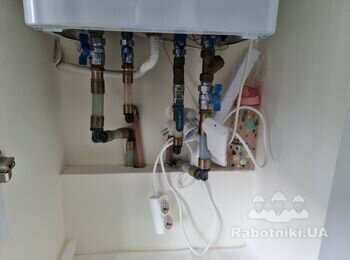 Монтаж двухконтурного газового котла и демонтаж старого