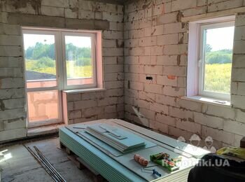 Машинная штукатурка гипсовая стен и откосов газобетона 220 кв. м.