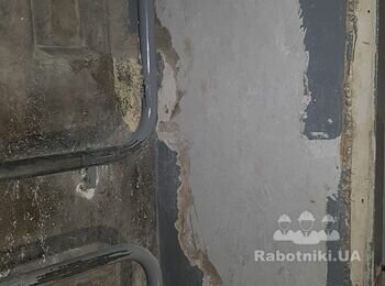 Демонтаж алкидной краски вместе со шпаклевокой
