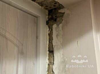 Отделка откоса после установки двери