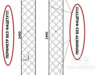 Монтаж плитки - панно з 10х10 , та дзеркальна плитка на 2 колони