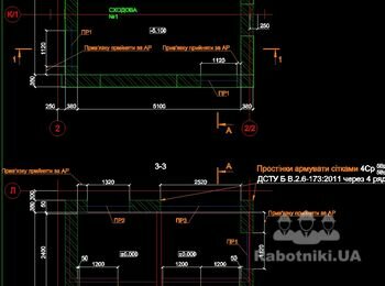 Чорнова кладка товщиною 380мм обсяг 800м3