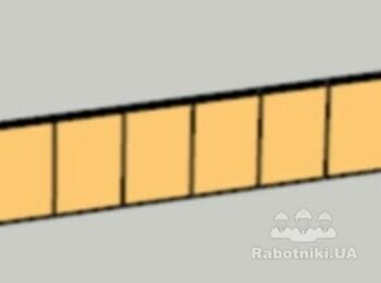 Облицовка козырька фасадной группы плиткой из песчаника.