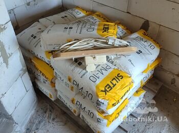 Машинная штукатурка гипс стен и откосов газобетона 219 кв. с. Пуховка