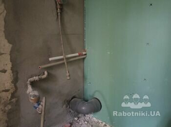 Демонтаж штукатурки, штробління