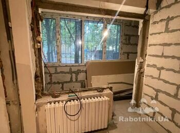 Шпаклевка стен и короб с гипсокартона