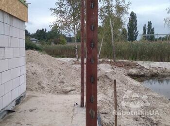 Залива бетонной плиты для терассы