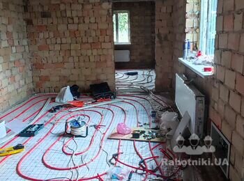 Стяжка підлоги 35м2