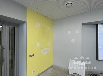 Фарбування стін 150-200м2 та частковий ремонт шпаклівки