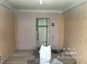Снять побелку с потолка 15кв2