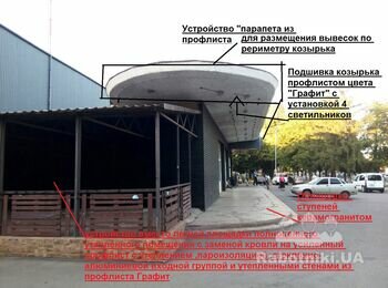 Влаштування стін та покрівлі будівлі з профлісту з утеплювачем(сенд-ч)