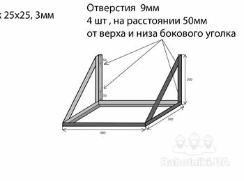Сварить и покрасить металоконструкции из труб и уголков