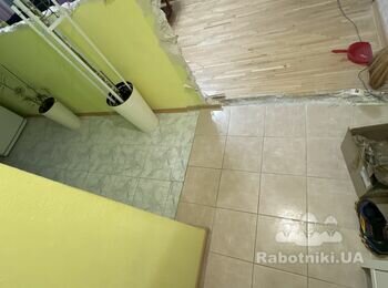 Демонтаж полу. Монтаж ламінату