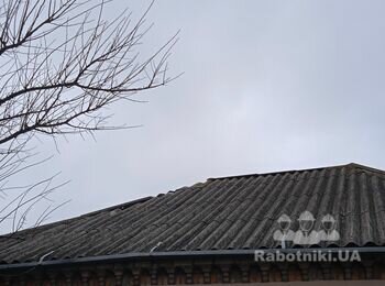 Установка коника 36 п.м., заміна шифера 6 хвильовий (1 шт)