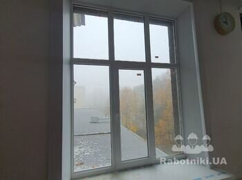 Монтаж оконных/дверных откосов из сендвич-панели внутри помещения