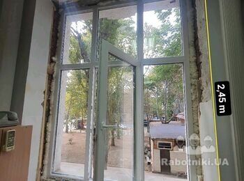 Монтаж оконных/дверных откосов из сендвич-панели внутри помещения