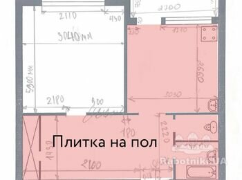 Укладка плитки. Стены 23 кв.м. пол 16 кв.м. Ванная + Кухня + Коридор