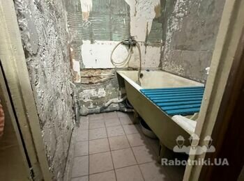 Стяжка + укладка плитки на пол