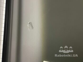 Ремонт вмятины в гипсокартоне