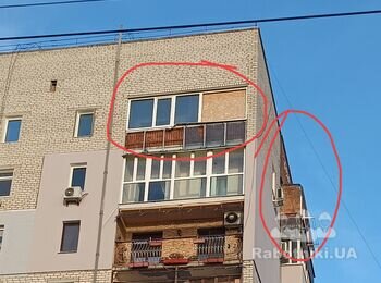 Ремонт балконов 2-х квартир на 9-ом этаже и штукатурка фасада, кирпич