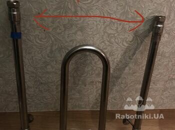 Встановлення полотенце сушарки в ванній