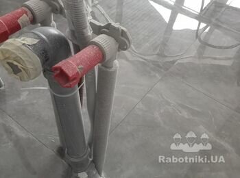 Перепайка и смещение двух водяних труб
