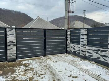 Монтаж паркану у Львові. 100м.п Блок. Ранчо. Ворота